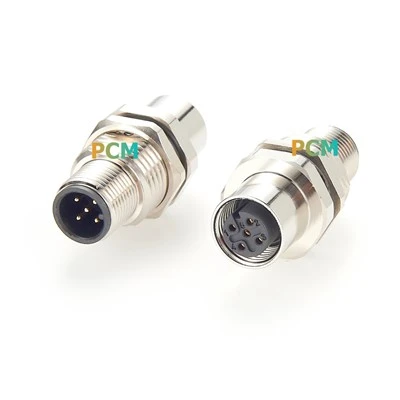M12 A-Kodirani 5-pinski adapter za montiranje na panel